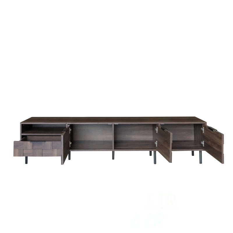 Meuble télé (console télé / centre de divertissement), armoires de rangement, convient au salon
