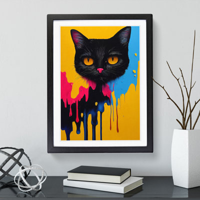 Painted Cat No.1 - Wall Art