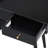 Modern Dressing Table In Black With Drawers, Cabinet, Charging Station, And A Stool Soft , Square Desktop , -Glass Cabinet Door Feature Makeup Vanity Ports, Comfortable Ergonomic Seat, Storage,-1266857861