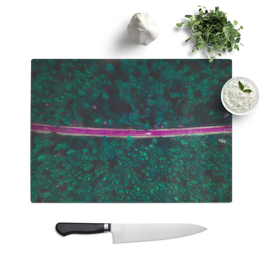 Glass Forest Drive in Abstract Chopping Board