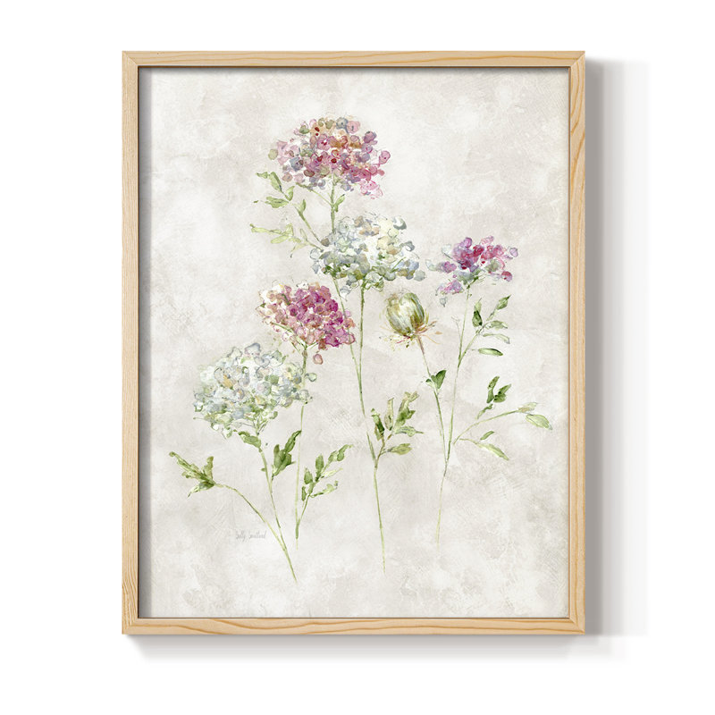 «Soft Lace II», reproduction encadrée - bois massif, Naturel, H 21 po x l 17 po