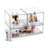 Sorbus Acrylic Storage Containers With Pull-out Drawers - 3 Pack, 4.4? Tall, Clear Stackable Storage Bins Set For Bathroom Organization