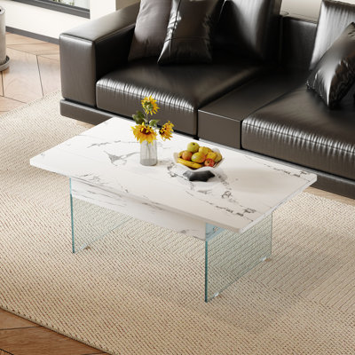 43.3-Inch Lift-Top Coffee Table With Storage Cabinete,Small Rising Glass Dining Center Tables With Storage Shelf And Hidden Compartment -  Ebern Designs, AAD7B7E423F846F38828018B36DC95BF