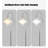 Mid-century style glass and iron floor lamp