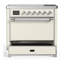 Majestic III Series 36 Inch Induction Range with 6 Induction Elements in Matte Graphite (Chrome Trim)-618479906-618479956