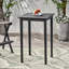 Table d'extérieur en bois gris foncé - gris et gris