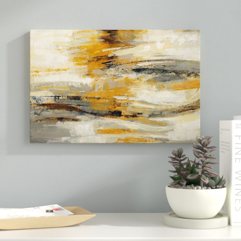 «Golden Dust» par Silvia Vassileva, reproduction sur toile tendue, H 12 po x l 18 po x P 0,75 po