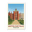 Hampton Court Palace, England - Romantic Travel Poster Celebrating Tudor Grandeur. Giclee Print On Wrapped Canvas. Wall Art, Home Decor - Castles & Palaces, England - Wrapped Canvas Print-1977534399