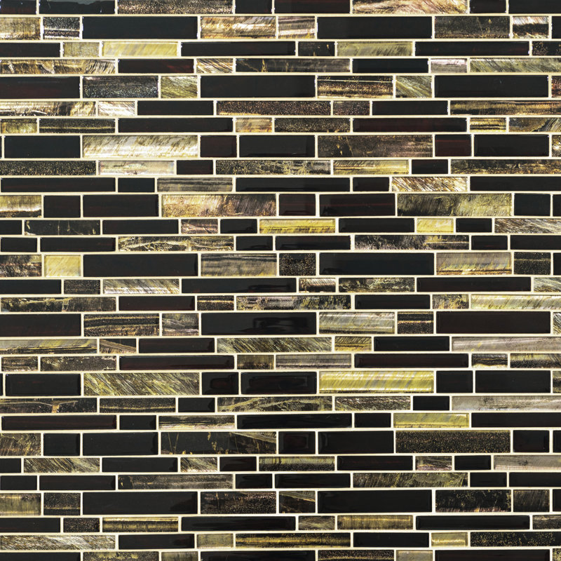 Carrelage mural et mosaïque en verre lustré de 12 po x 12 po Marrona