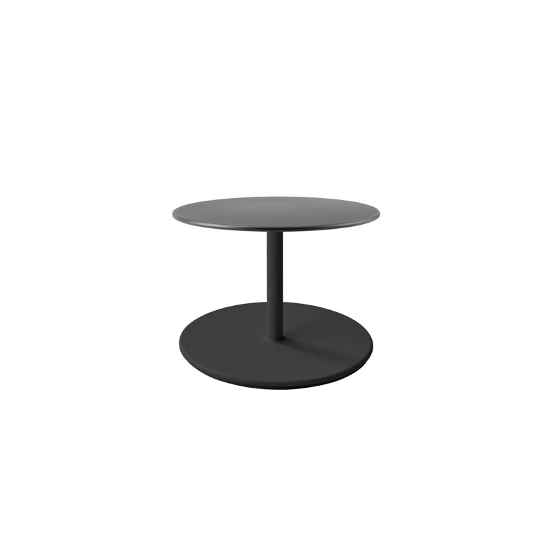 Outdoor Round, 23.7" W  x 23.7" L x 18" H, Lava Gray