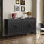 Buffet 4 portes en bois avec tablette réglable