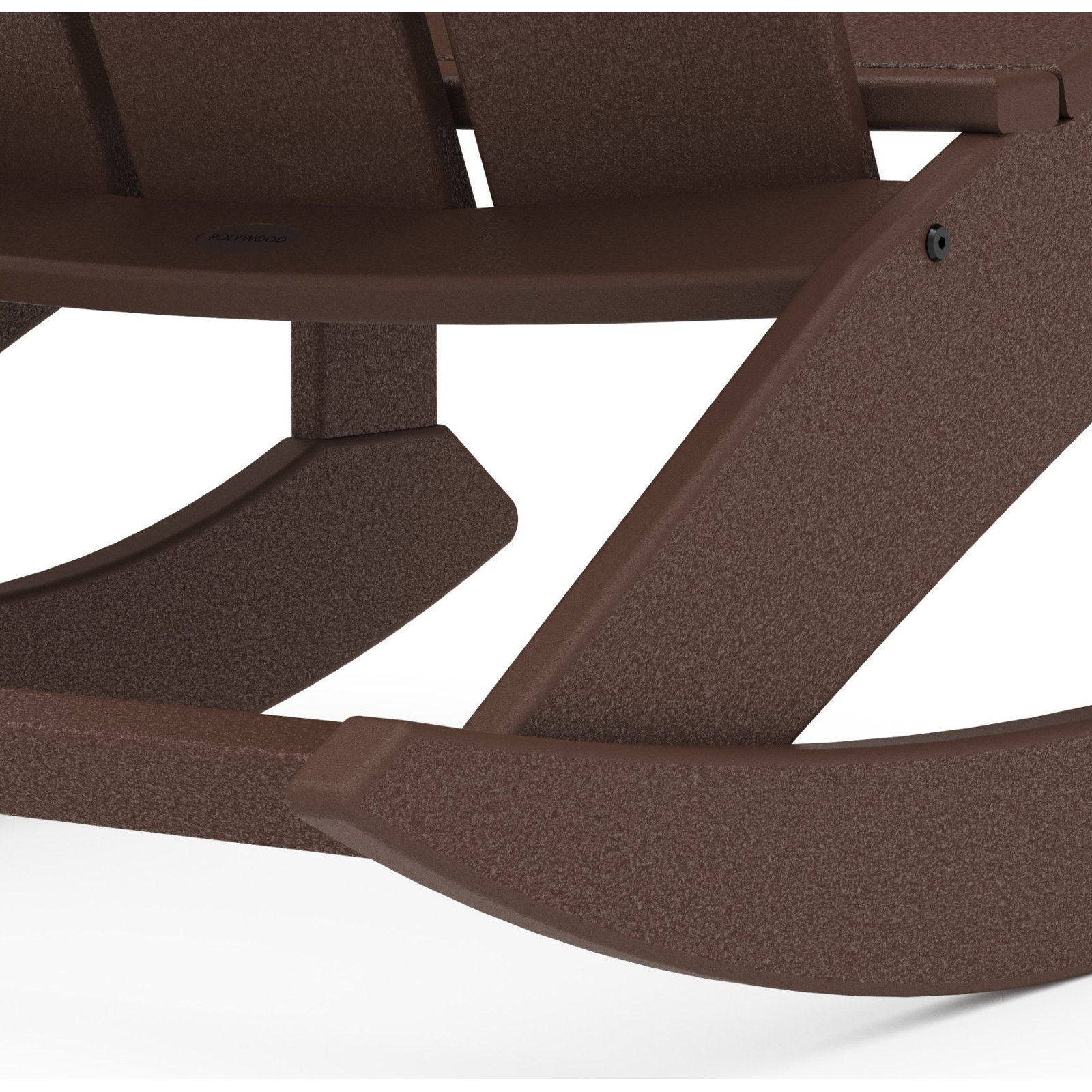 POLYWOOD® Modern Rocking Adirondack Chair, Mahogany