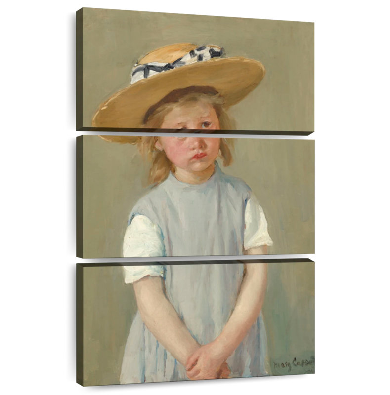 Leisha Child In A Straw Hat 1886, 74" H x 48" W