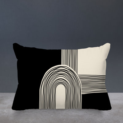Cassie Lumbar Rectangular Indoor/Outdoor Pillow Cover & Insert