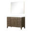 Grey Oak Single Bath Vanity 48 In. Wide, Sealed White Quartz Top, 46 Mirror, Soft - Close Design, And Multiple Drawer Cabinet Storage W X 22 D, Twice Mechanism, Ample Space-1940157372