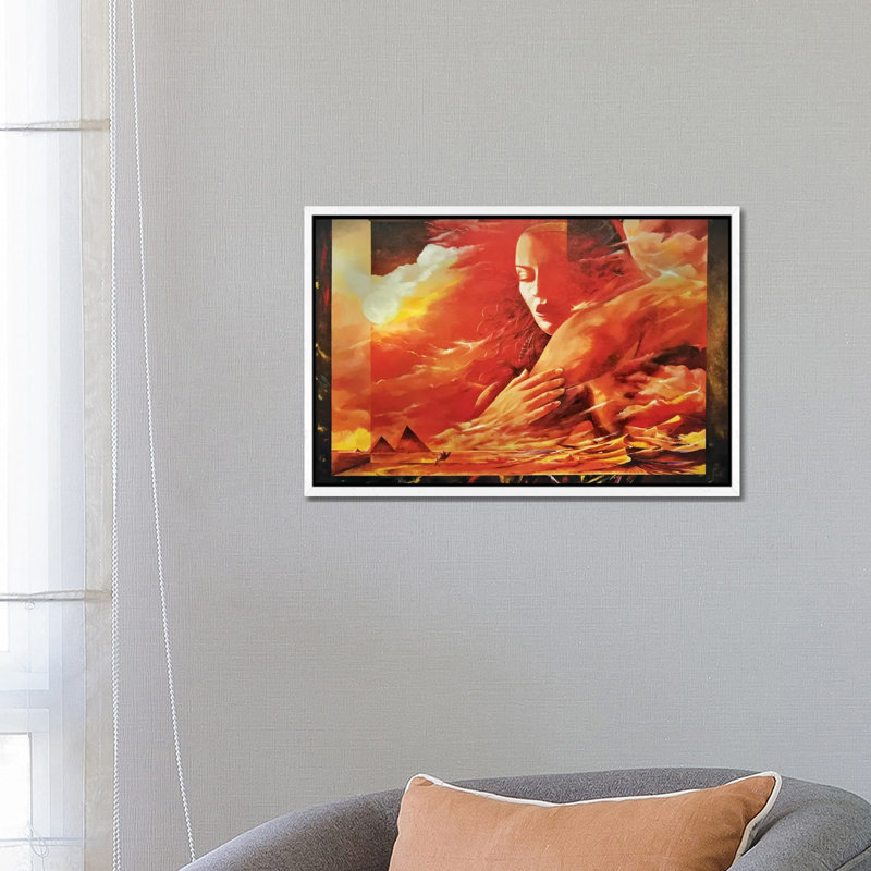 Desert Light by Sinisa Saratlic - Floater Frame Gallery-Wrapped Canvas Giclée on Canvas, White