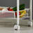 Steel Wire Mesh Utility Cart, 4-Tier Slide Out Shelves Storage Rack On Wheels