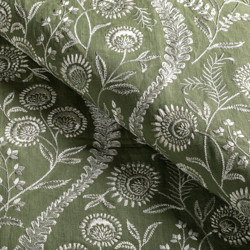 Floriblanca Fabric, Green