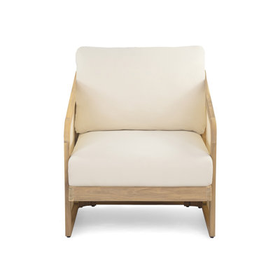 Fauteuil club Royal Wood PVC-coated polyester