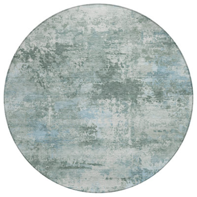 Machine Washable Indoor/Outdoor Kerwin ACN2370 Abstract Rug