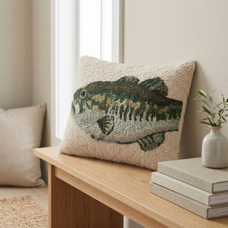 Coussin en laine The Pillow Shoppe Bass Lake