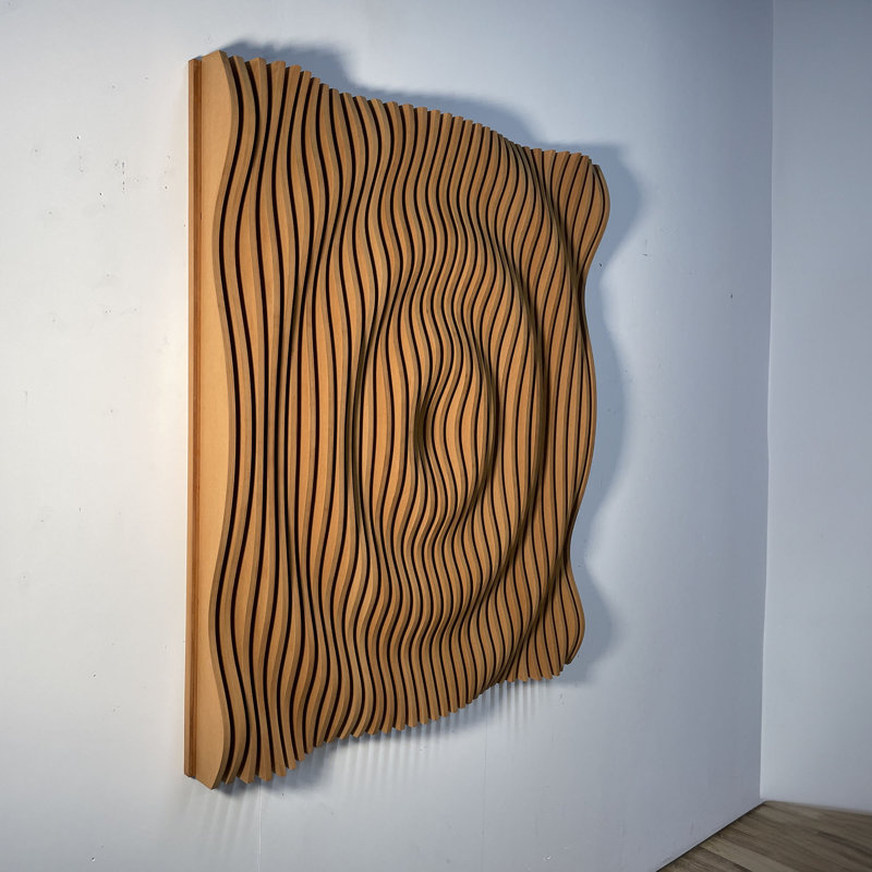 Décoration murale 3D en bois paramétrique