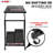 5 Core 16U Professional Audio Rack Mount DJ Mixer Stand Studio Adjustable Table Cart with Wheels