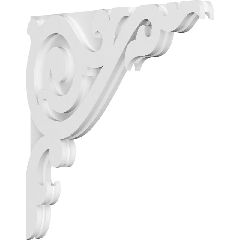 Corbeau en PVC de qualité architecturale Baile, H 22 po x l 22 po x P 1,875 po