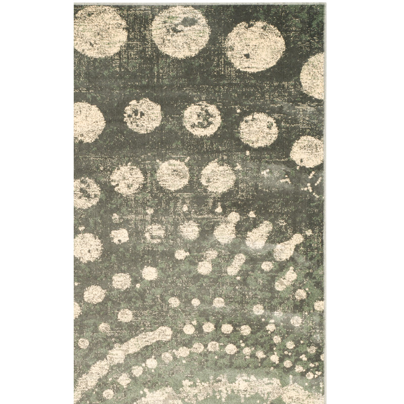 Thursa Vintage Performance Abstract Rug, Rectangle 6'7" x 9'2"