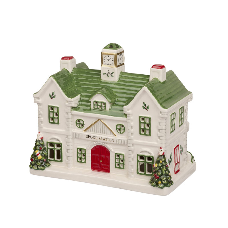 Spode Christmas Tree Village Led Train Station