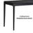 NTC Mingle Modern Wooden Rectangle Desk Table with Hidden Drawer – Waterproof & Heat Resistant, Burnt Black-780415368
