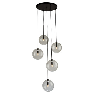 5 - Light Black Single Pendant