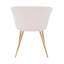 Chaise de salle à manger en velours