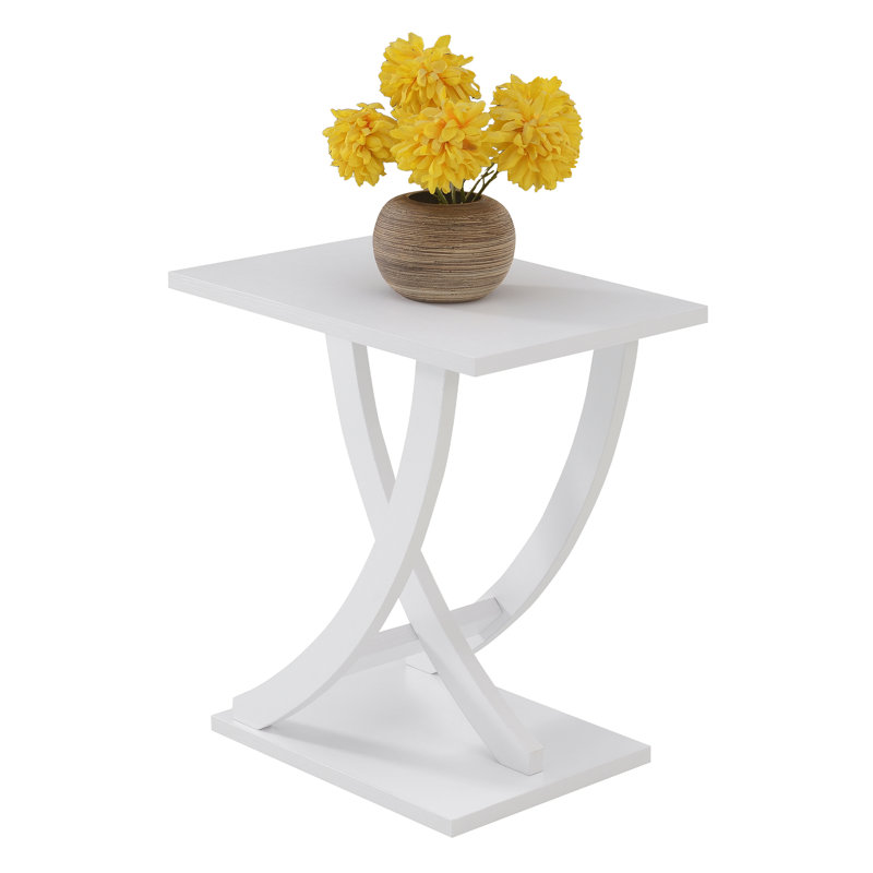 Table de bout Criss-Cross Arbri, Blanc