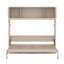 Lit escamotable double avec armoires de rangement