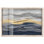 «Flowing Golden Tide Shadowbox», art mural bleu par Art Remedy