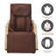 Fauteuil à bascule relaxant avec massage complet et pression d'air confortable avec fauteuil en coton
