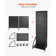 Pegboard Display Stand with 30 Hooks Pegboard Panels Display with a Plate Black
