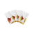 Autumn Leaves White Beaded Smooth Tabletop Set