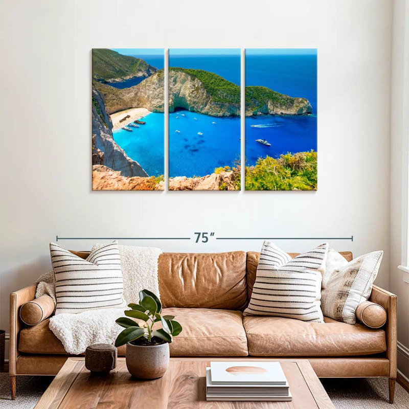 Gillard Navagio Beach Paradise, H 36 po x l 57 po
