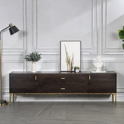 Nordic retro industrial style TV cabinet