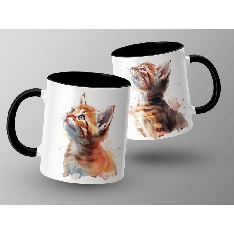Ceramic Coffee Mug, Black, 2
