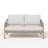 Outdoor Garden 2-person Sofa With Cushions-125995576
