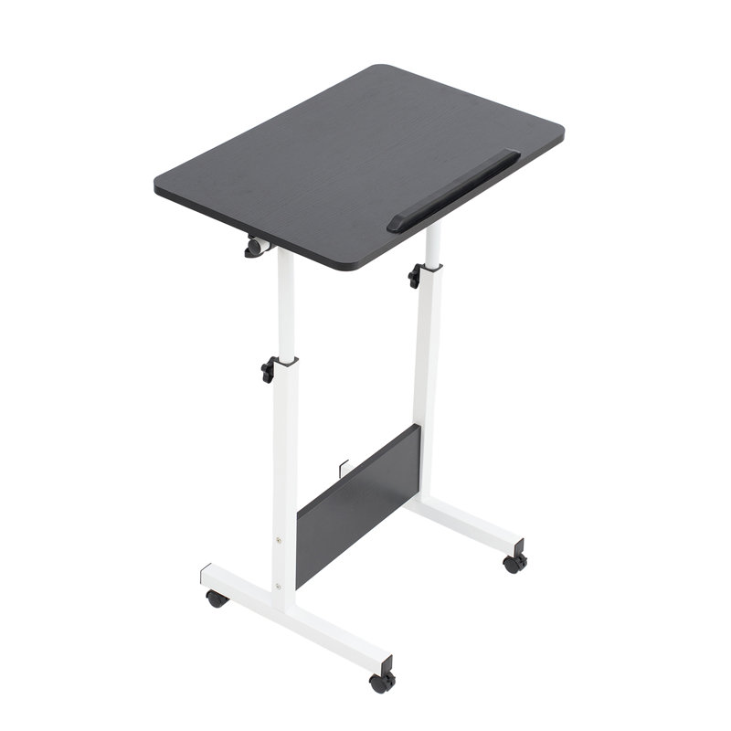 Adjustable Height Overbed Table with Lockable Wheels