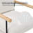 Accent Chair With Removable Cushion White