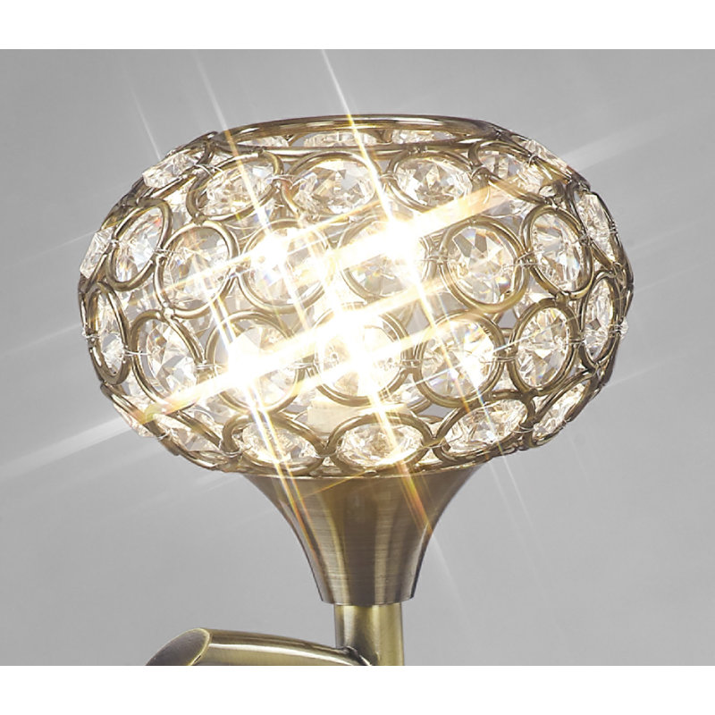 Crystal Novelty Lamp, Gold
