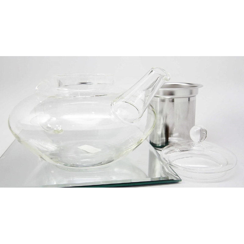 Prep & Savour Budwin 48oz. Glass Teapot