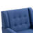Jaqueze Upholstered Blue Linen Blend Tufted Wide Back Armchair with Solid Wood Leg-1410205032
