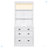 83.4"Tall Bookshelf Suite,Modern Bookcase Suite With LED Lighting