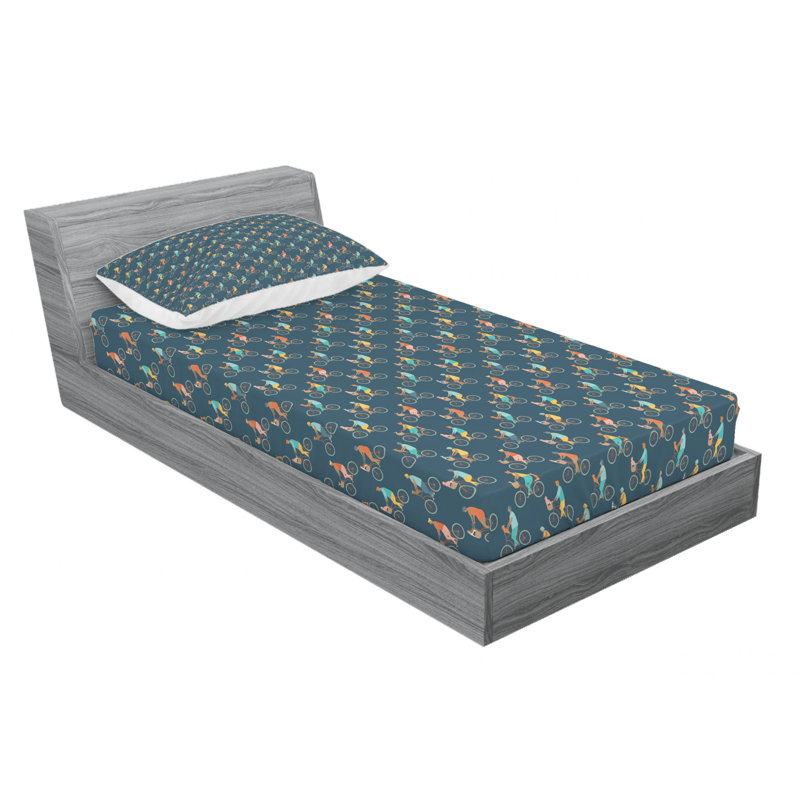 Microfiber Sheet Set, Twin Sheet Set with Fitted Sheet